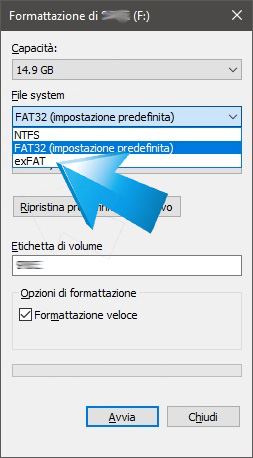 Formattazione windows